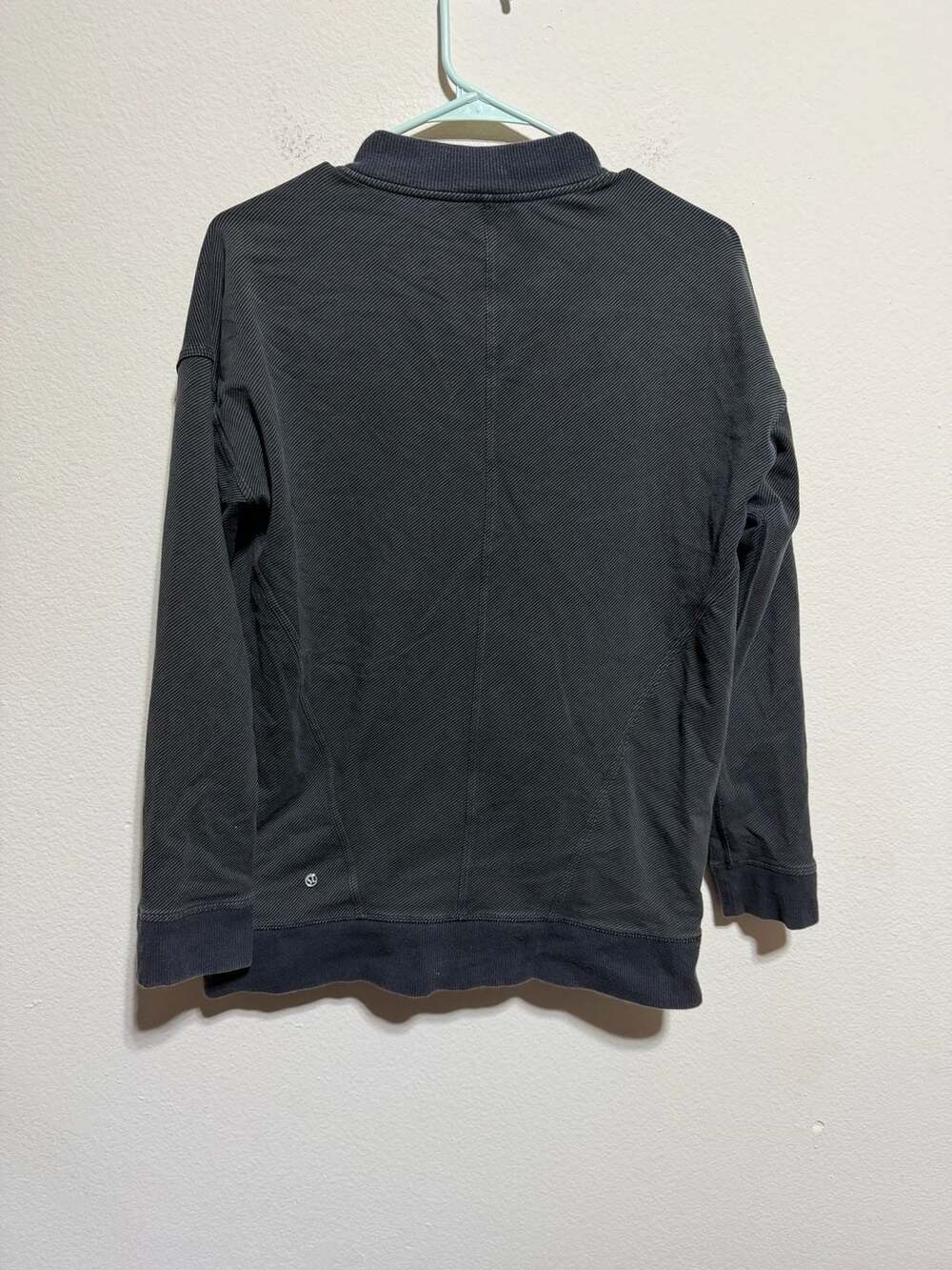 Lululemon Gray Black Mula Bundle Wrap Zip Jacket Womens Size 8 - Picture 3 of 4